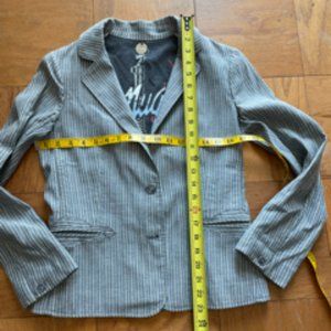 Ted Nugent Blazer Gray/Blue Striped - Size 4